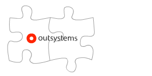 two puzzle pieces with OutSystems